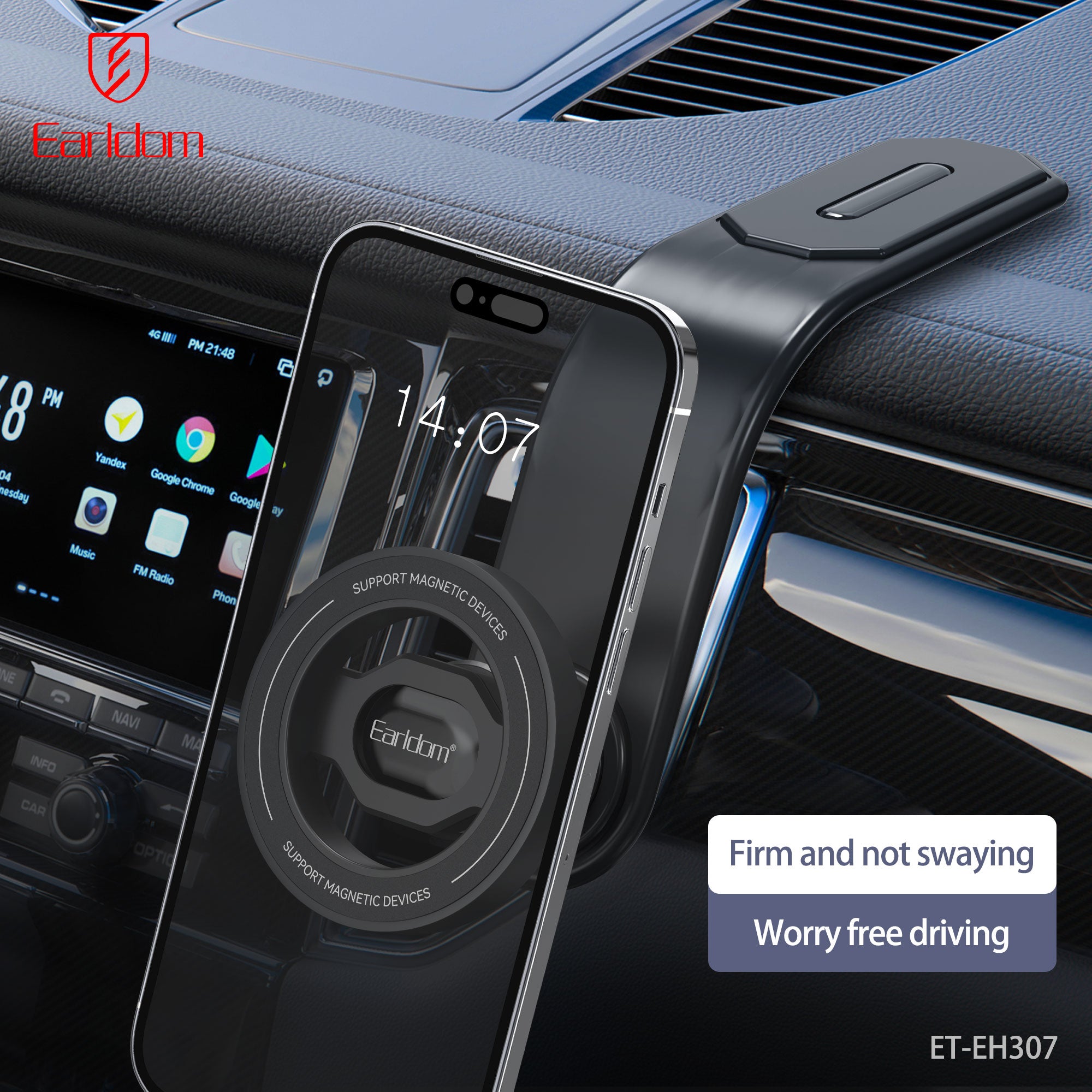 Dashboard/behind the vehicle screen Meganetic holder ET-EH307