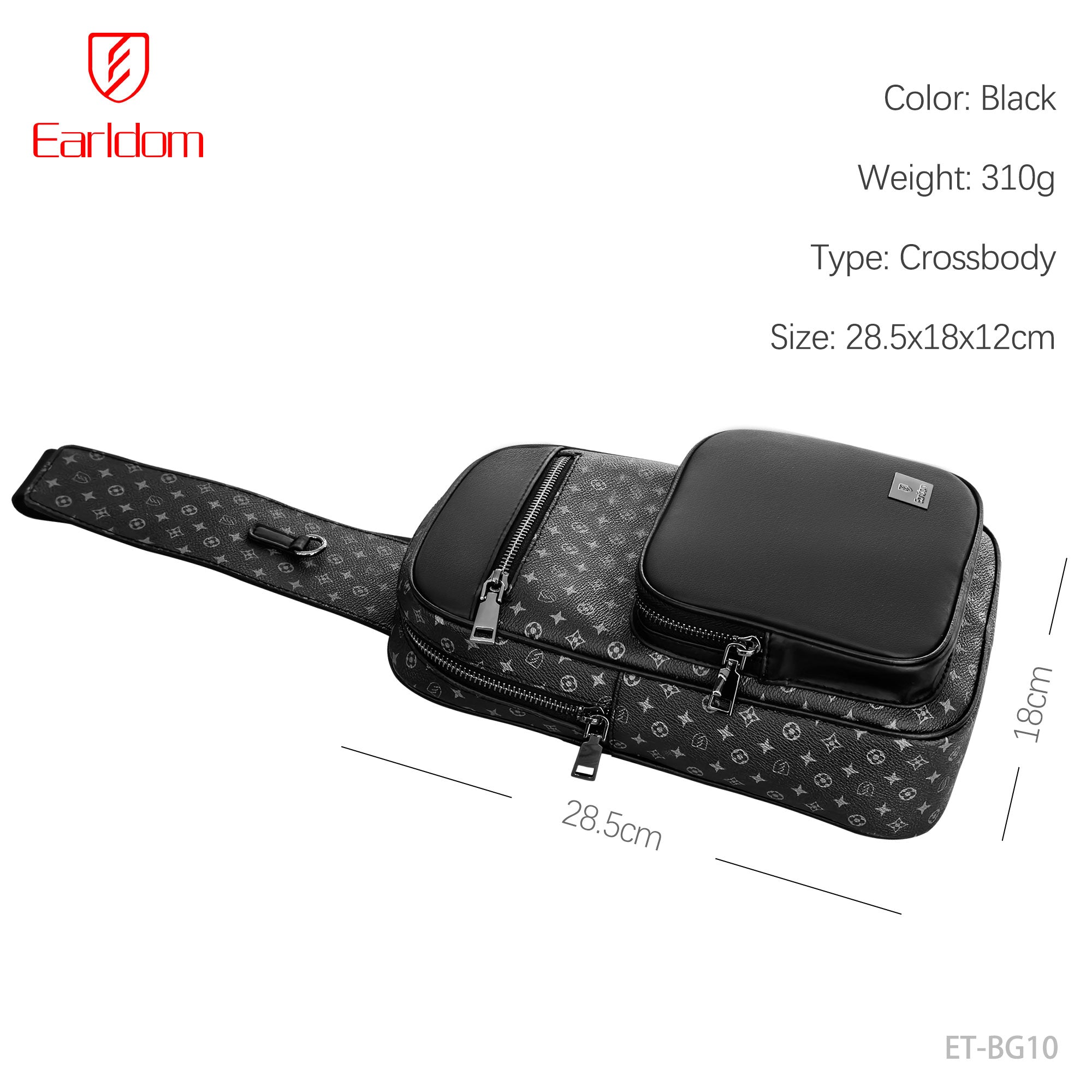 Earldom ET-BG10 Tech Bag 10.5CM - Black