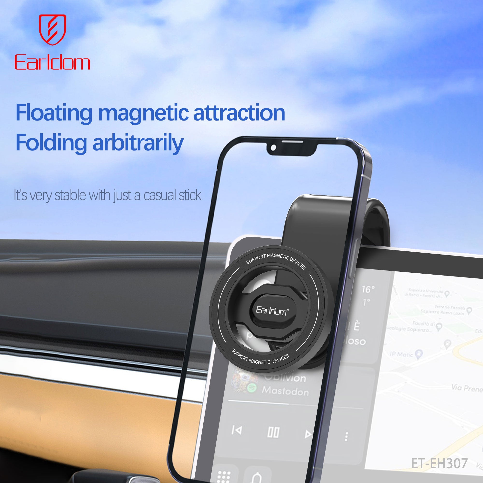 Dashboard/behind the vehicle screen Meganetic holder ET-EH307