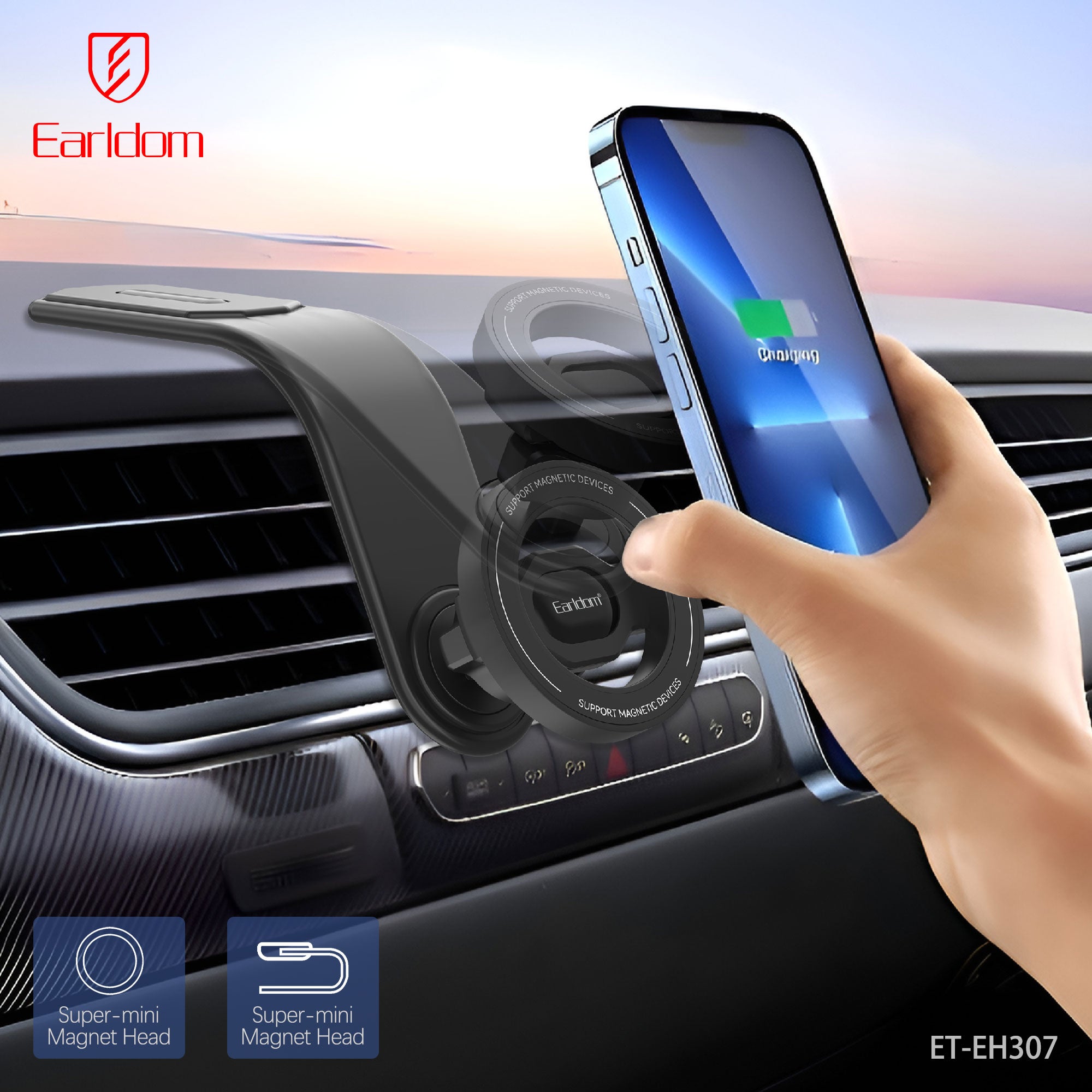 Dashboard/behind the vehicle screen Meganetic holder ET-EH307
