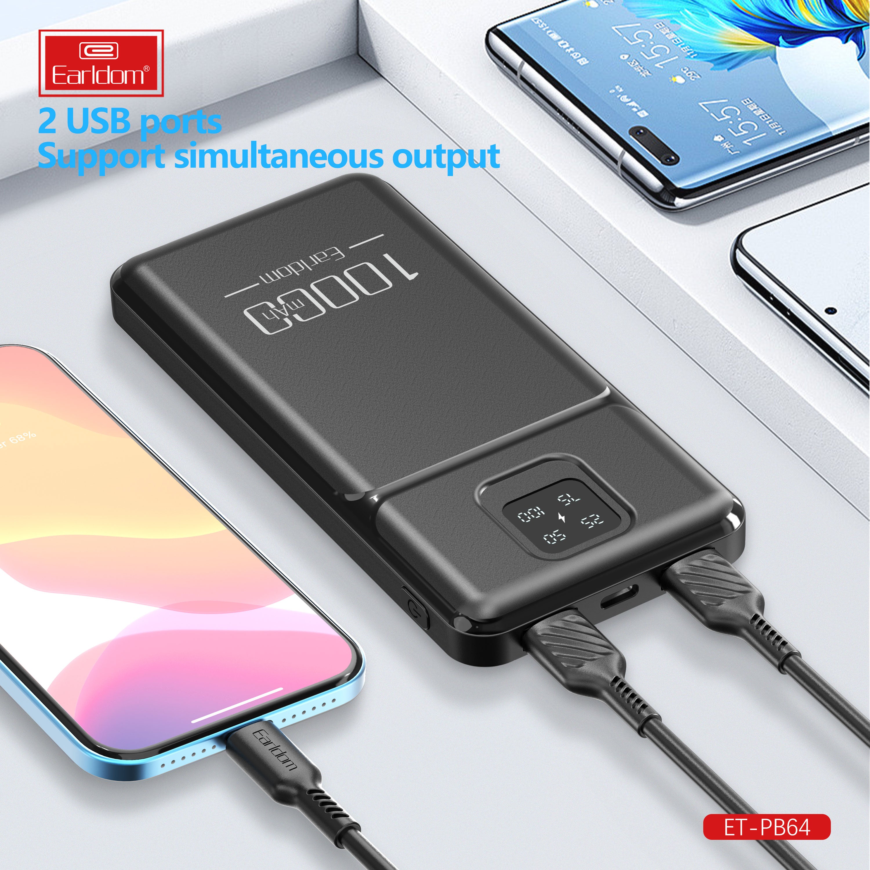 PB64 10000MAH Power Bank