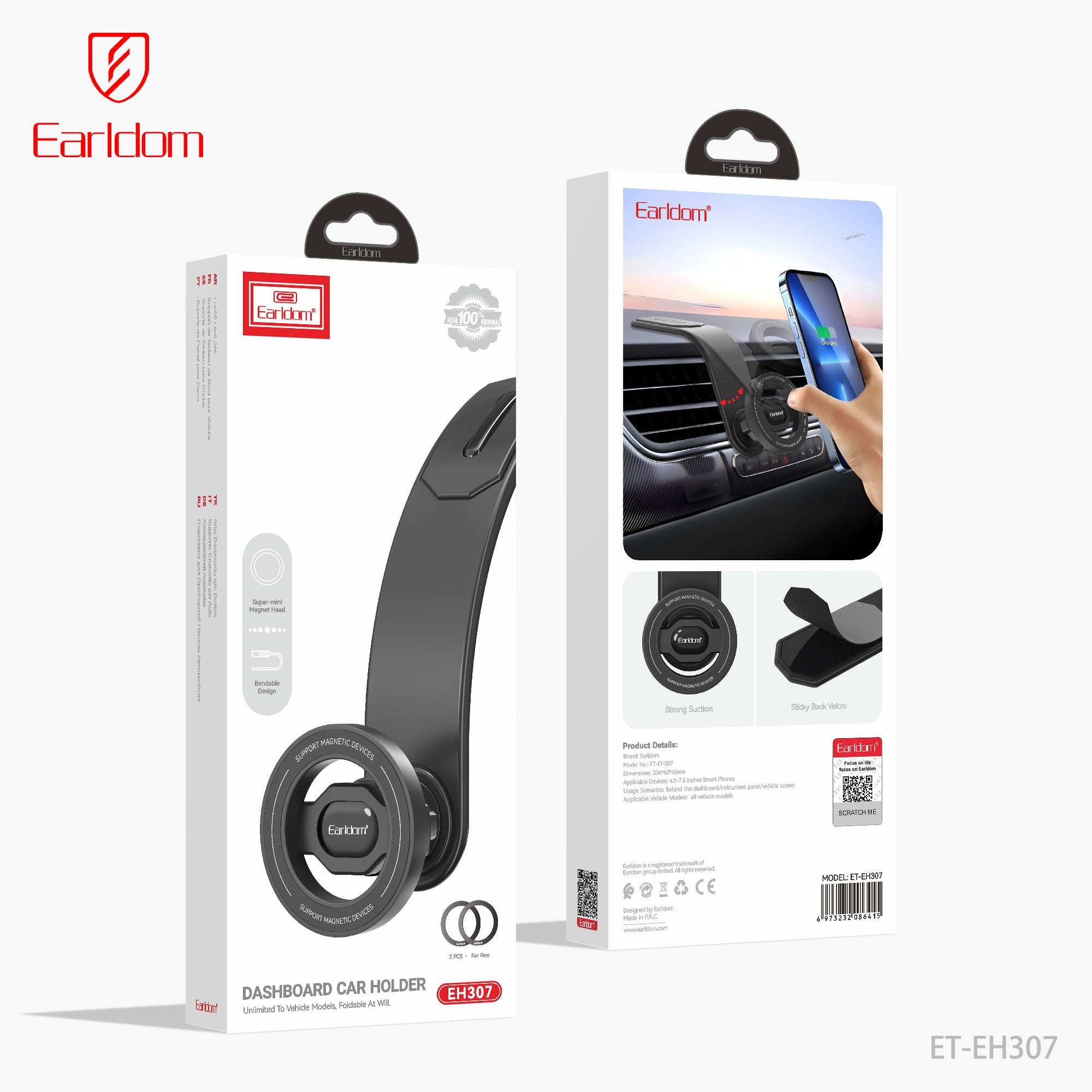 Dashboard/behind the vehicle screen Meganetic holder ET-EH307