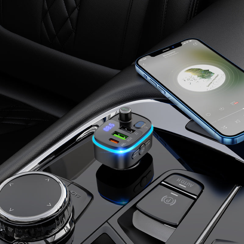 HD_SYNC:E62 Fast PD20W+QC3.0 car BT FM transmitter