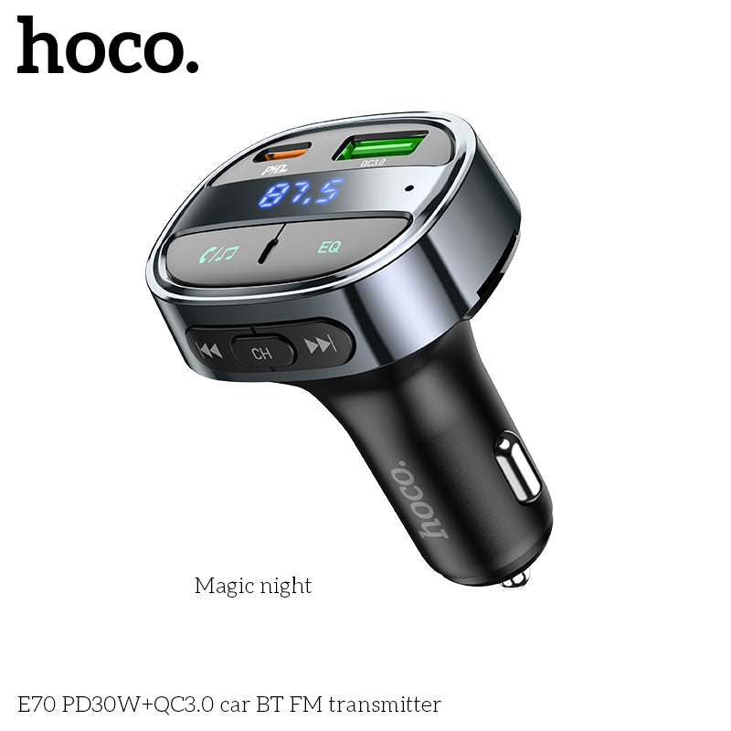 HD_SYNC:E70 PD30W+QC3.0 car BT FM transmitter