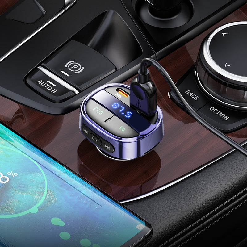 HD_SYNC:E70 PD30W+QC3.0 car BT FM transmitter