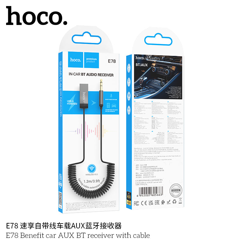 HD_SYNC:E78 Benefit car AUX BT receiver with cable