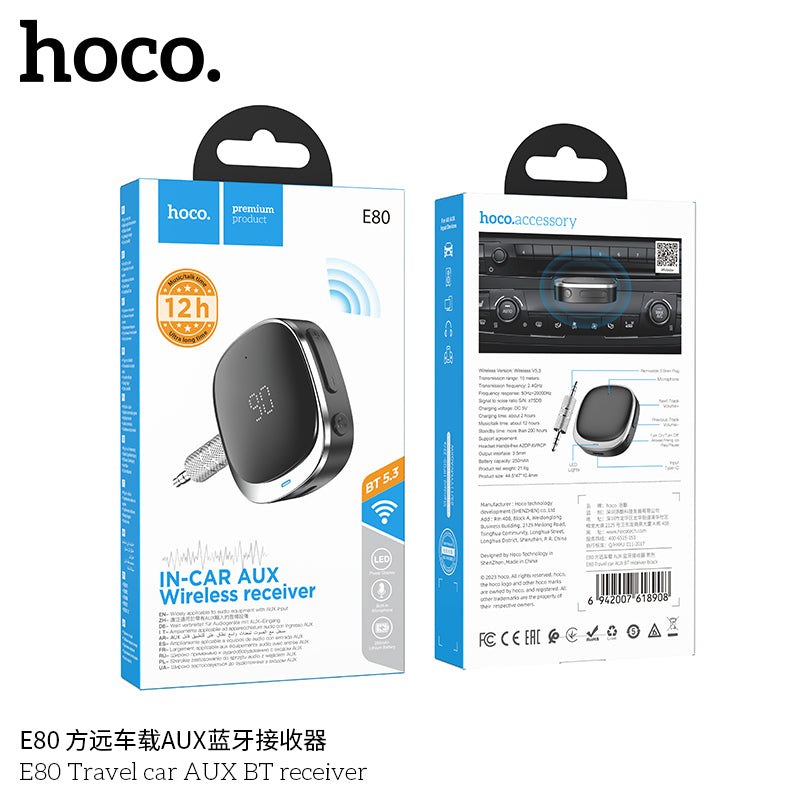 HD_SYNC:E80 Travel car AUX BT receiver