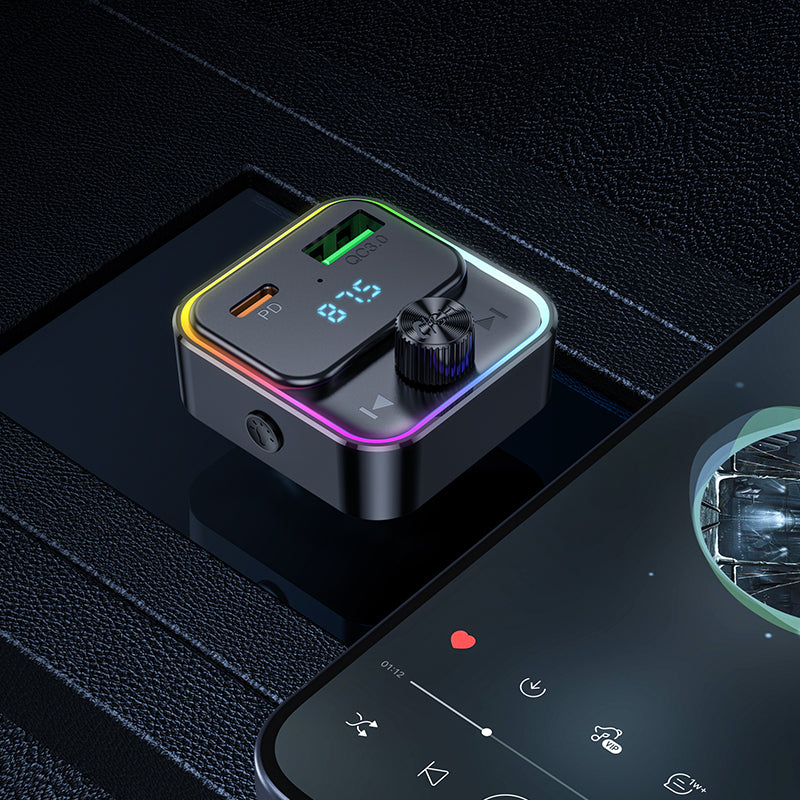 HD_SYNC:E81 Fantasy PD30W+QC3.0 car BT FM transmitter