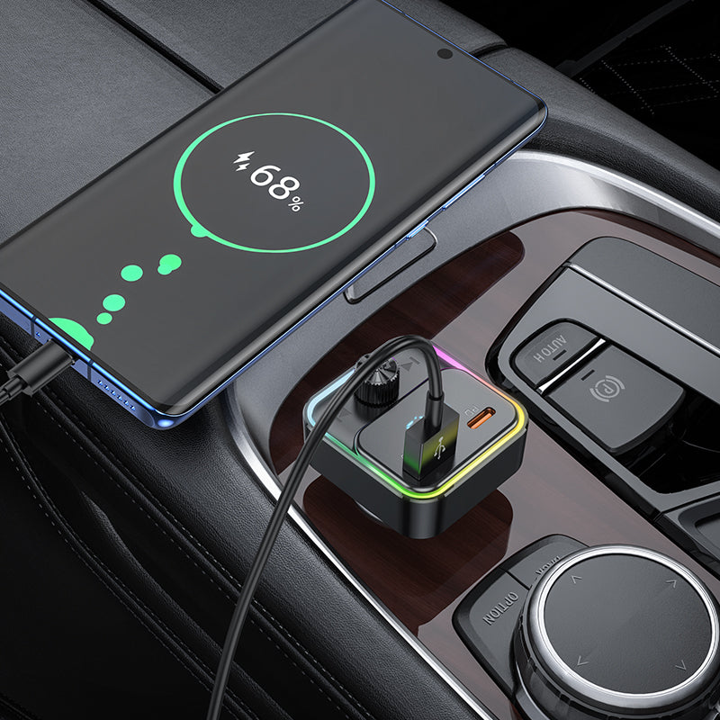 HD_SYNC:E81 Fantasy PD30W+QC3.0 car BT FM transmitter