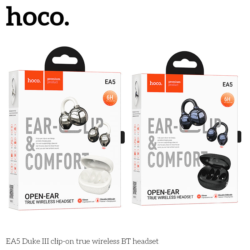 Hoco EA5 Duke Ⅲ clip-on true wireless BT headset