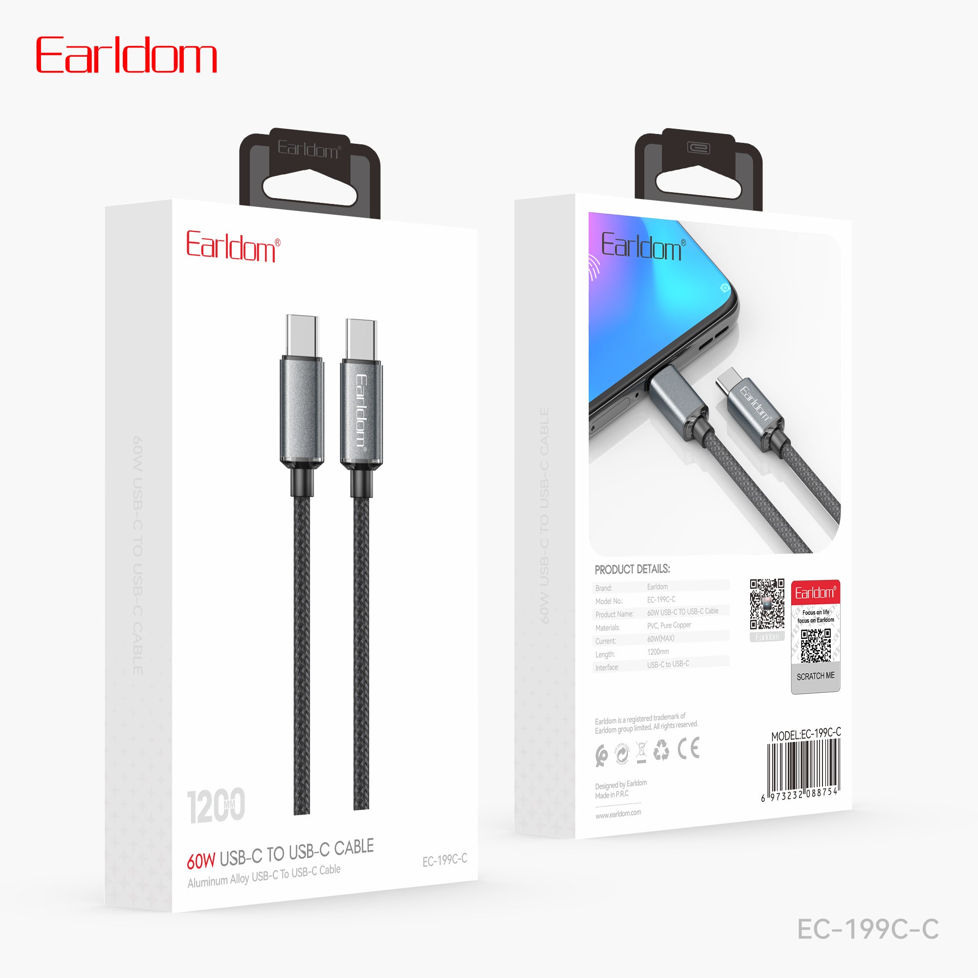 HD_SYNC:EC-199 C-C (type c-type c) 1.2 METER