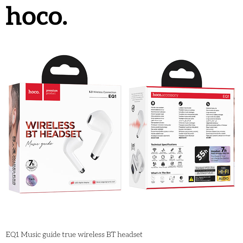 HD_SYNC:EQ1 Music guide true wireless BT headset
