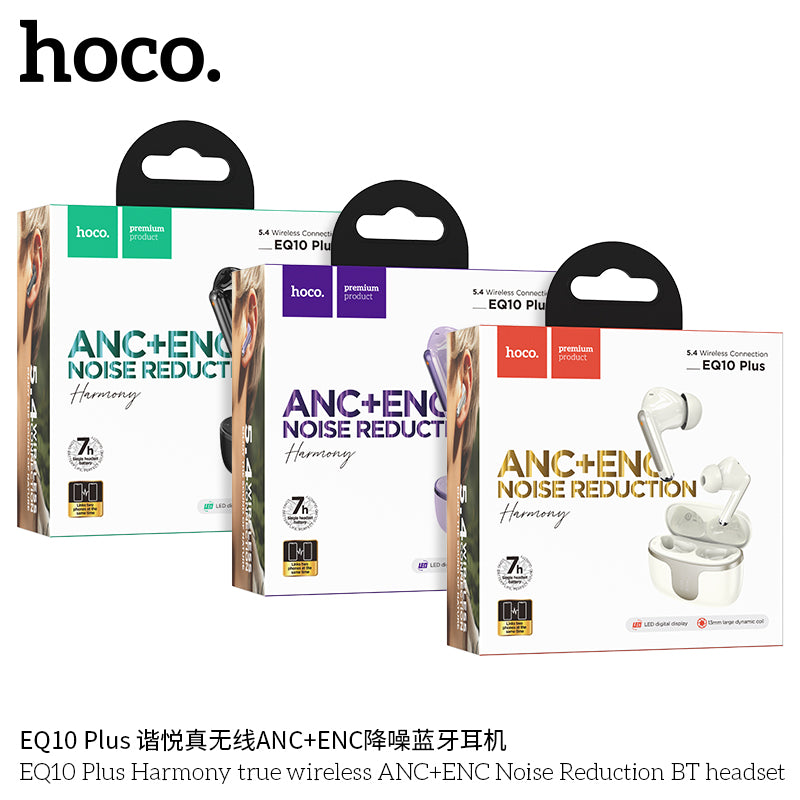 HD_SYNC:EQ10 Plus Harmony true wireless ANC+ENC Noise Reduction BT headset