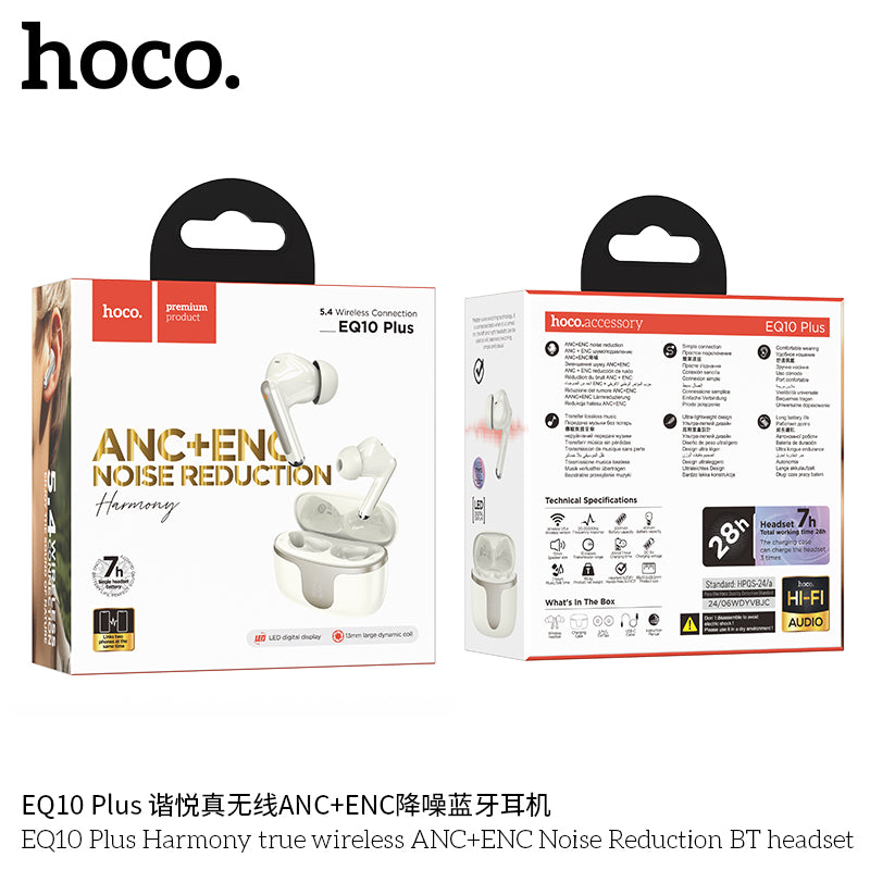 HD_SYNC:EQ10 Plus Harmony true wireless ANC+ENC Noise Reduction BT headset