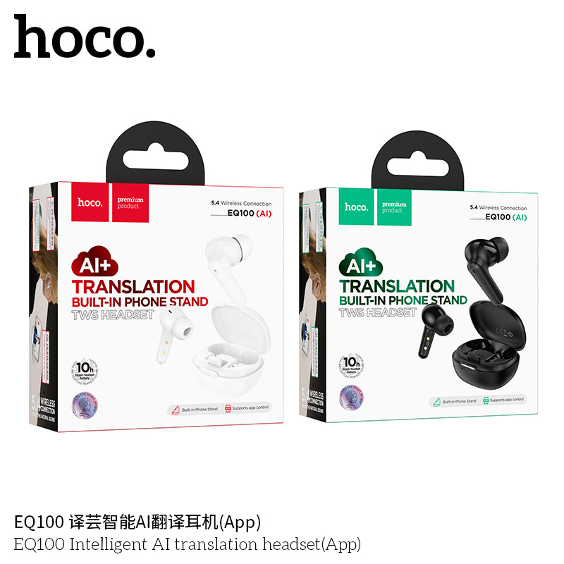 Hoco EQ100 Intelligent AI translation headset(App)