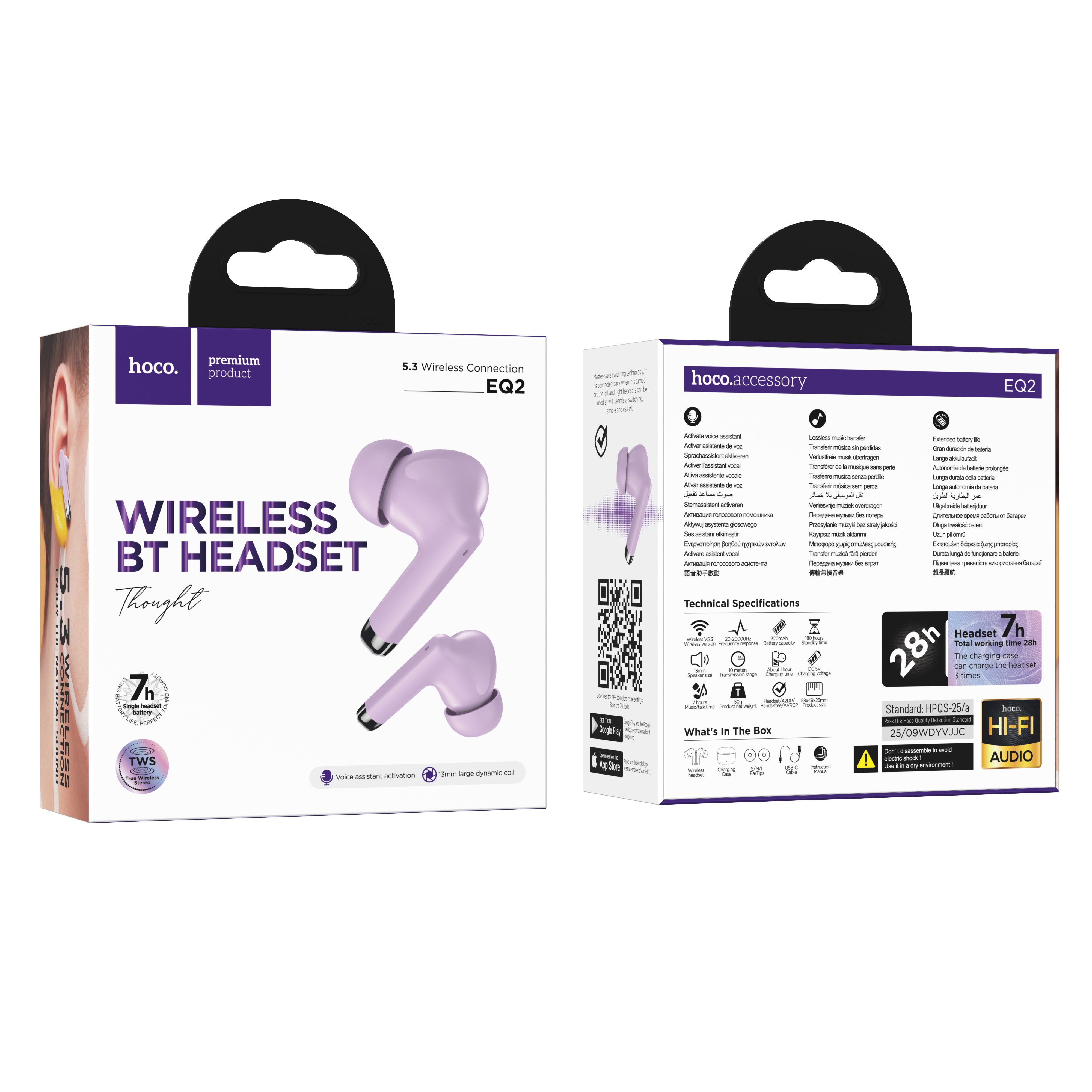 HD_SYNC:EQ2 Plus Thought true wireless BT headset