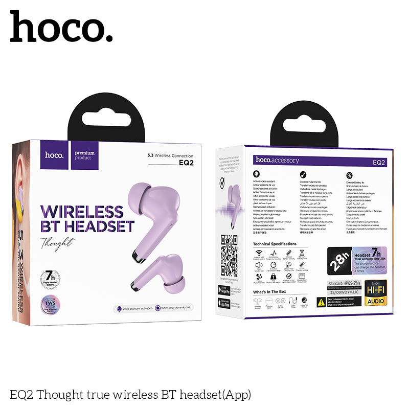 HD_SYNC:EQ2 Plus Thought true wireless BT headset