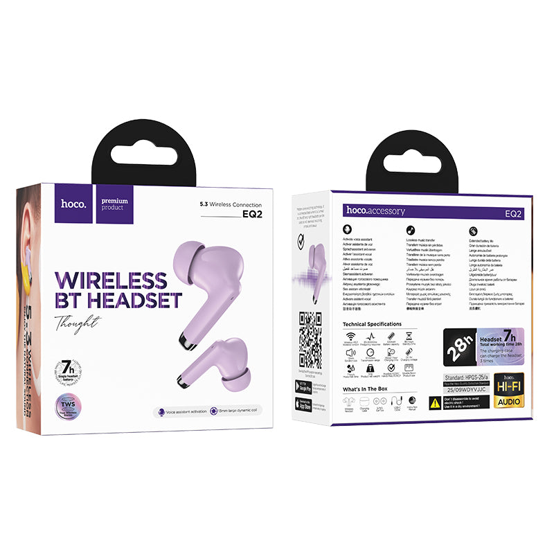 HD_SYNC:EQ2 Plus Thought true wireless BT headset