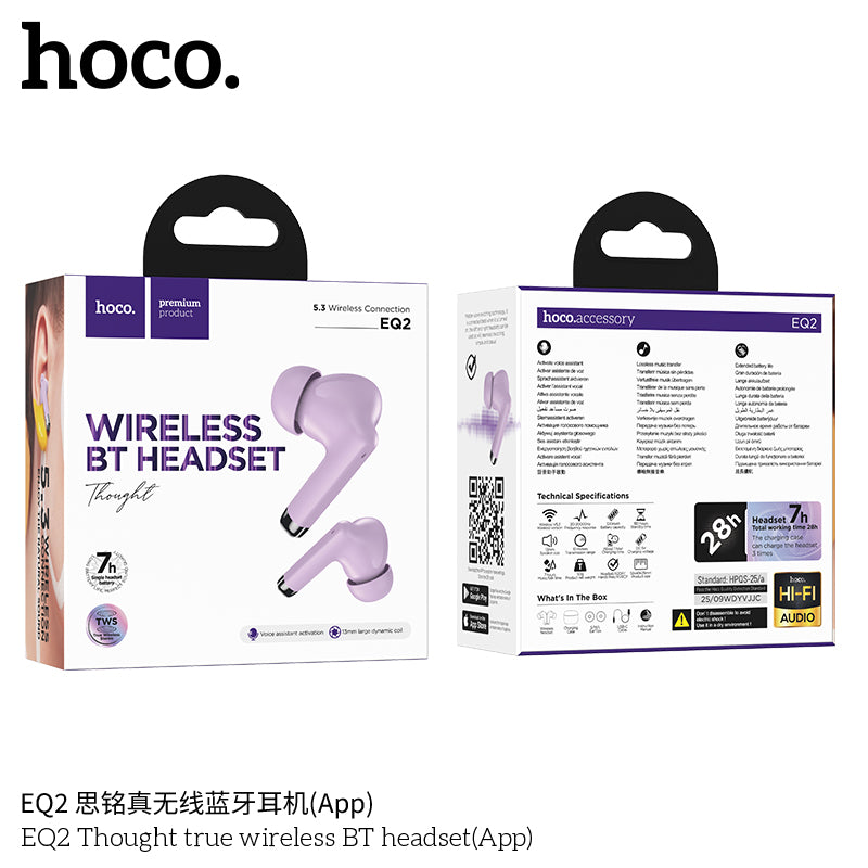 HD_SYNC:EQ2 Plus Thought true wireless BT headset