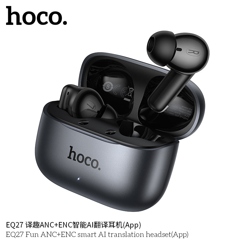 HD_SYNC:EQ27 Fun ANC+ENC smart AI translation headset（APP)