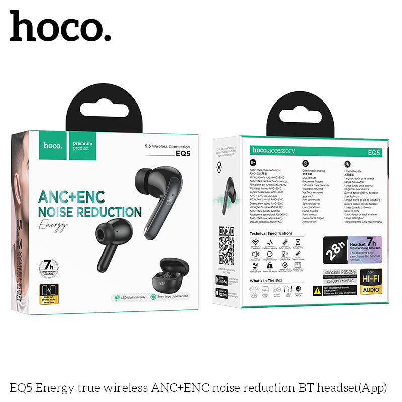 HD_SYNC:EQ5 Energy true wireless ANC+ENC noise reduction BT headset（APP）