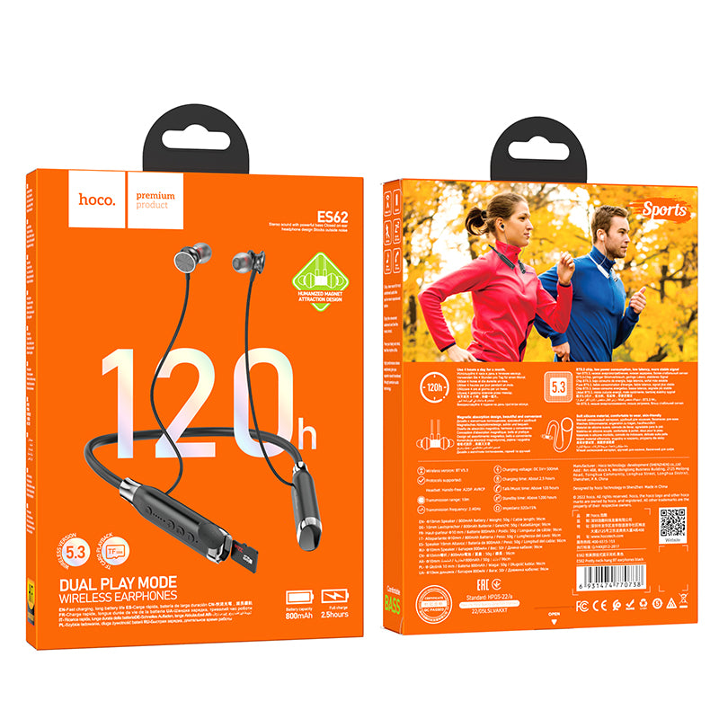 HD_SYNC:ES62 Plus Pretty neck-hang BT earphones