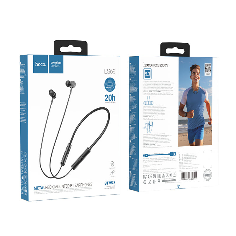 HD_SYNC:ES69 Platinum neck-mounted BT earphones