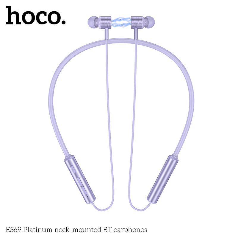 HD_SYNC:ES69 Platinum neck-mounted BT earphones