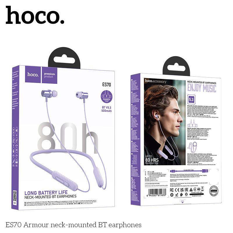 HD_SYNC:ES70 Armour neck-mounted BT earphones