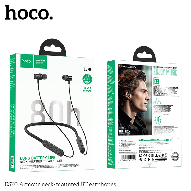 HD_SYNC:ES70 Armour neck-mounted BT earphones