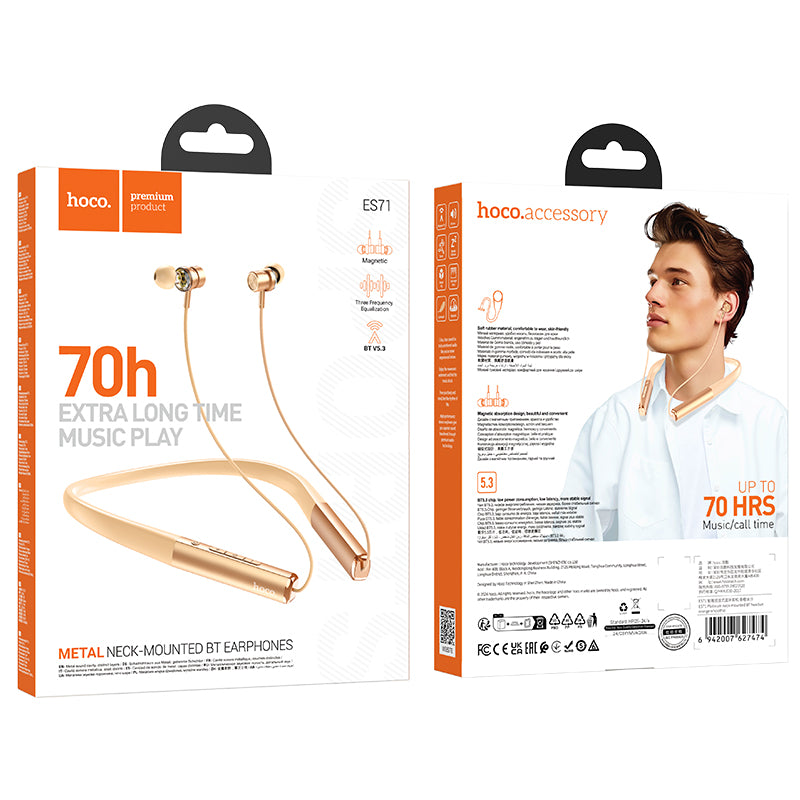 HD_SYNC:ES71 Platinum neck-mounted BT headset