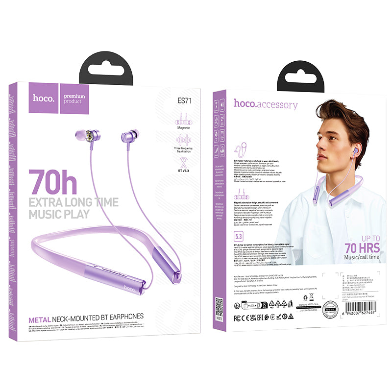 HD_SYNC:ES71 Platinum neck-mounted BT headset