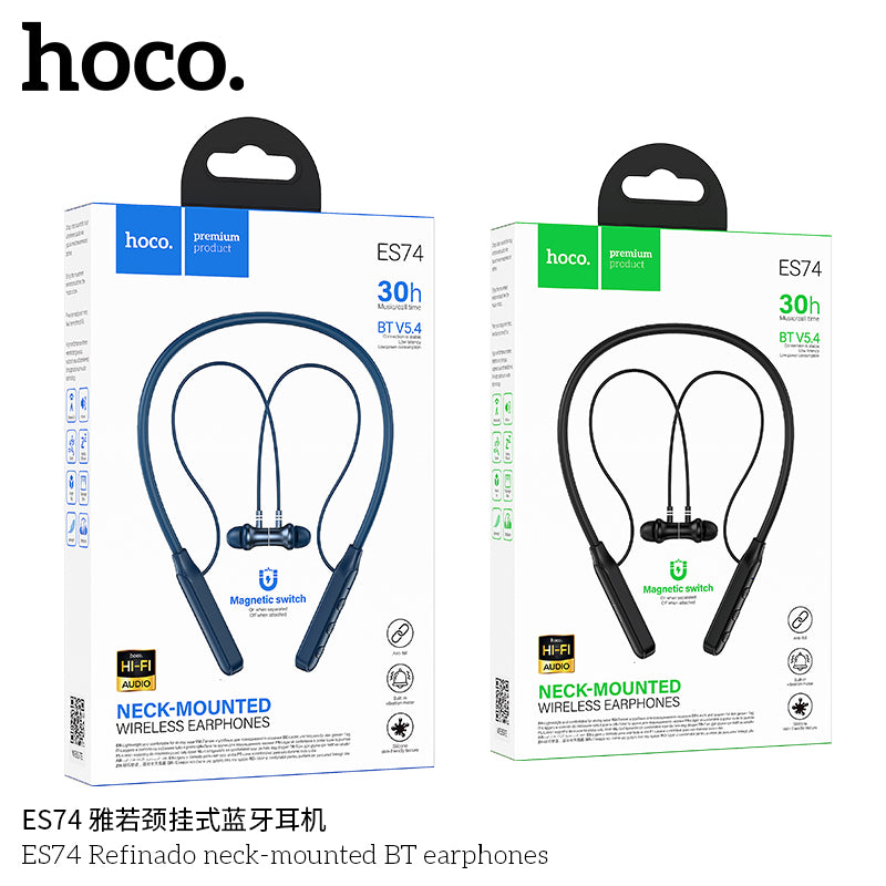 HD_SYNC:ES74 Refinado neck-mounted BT earphones