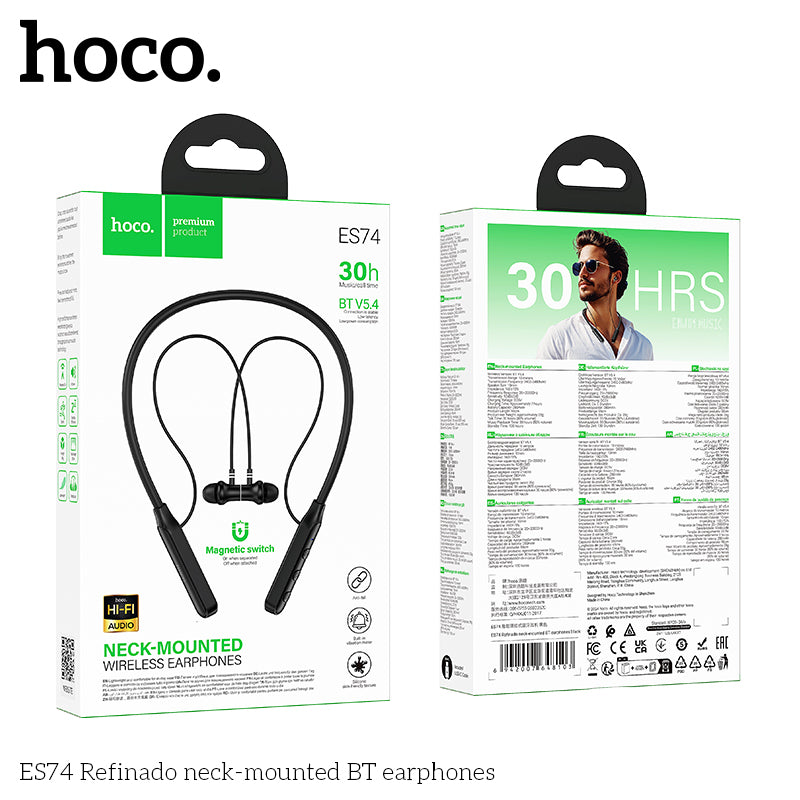 HD_SYNC:ES74 Refinado neck-mounted BT earphones