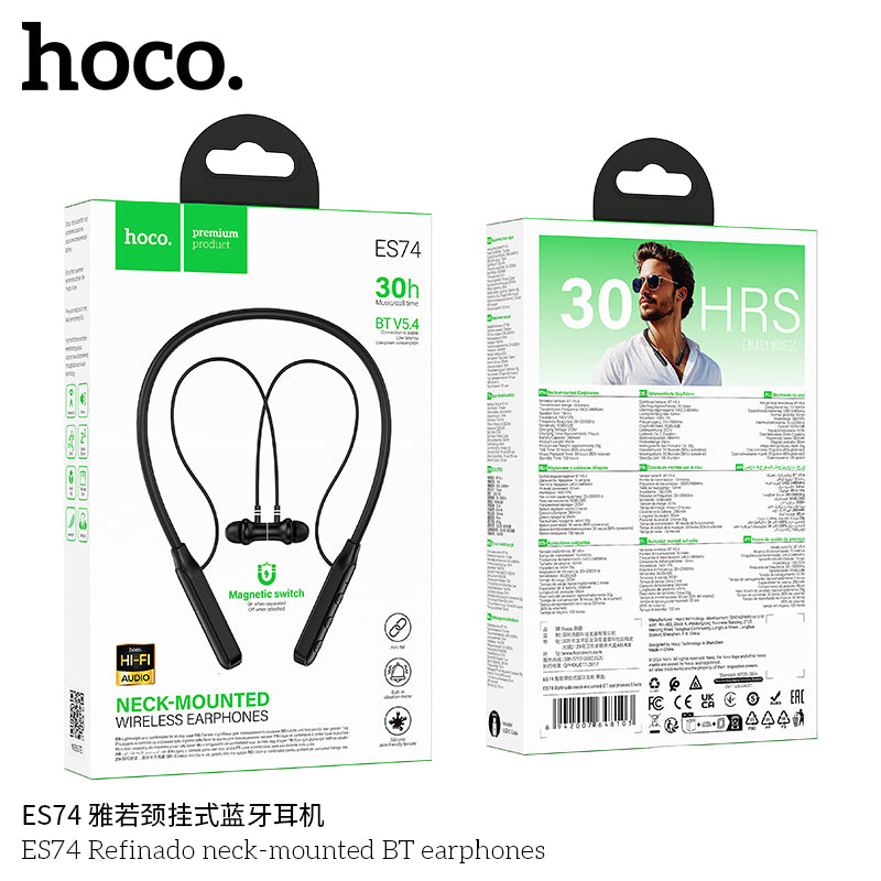 HD_SYNC:ES74 Refinado neck-mounted BT earphones
