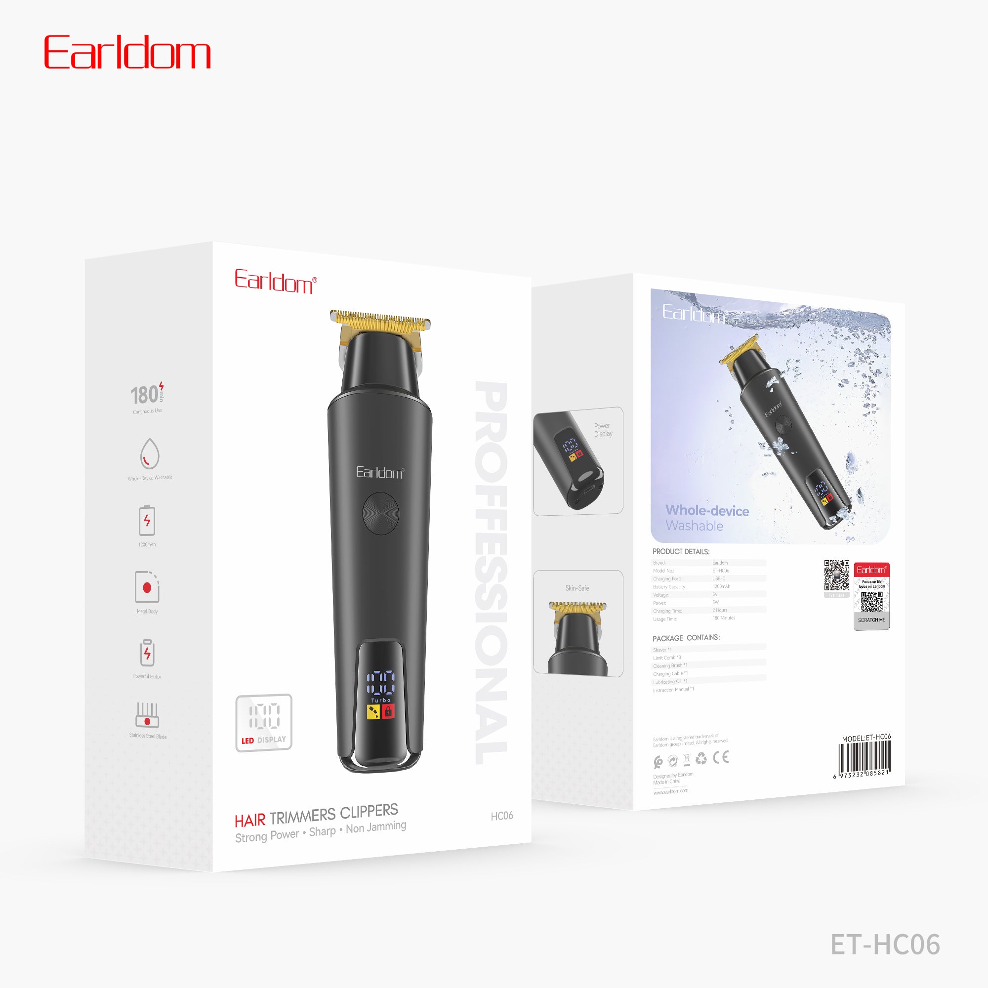 HD_SYNC:ET-HC06 Hair clippers