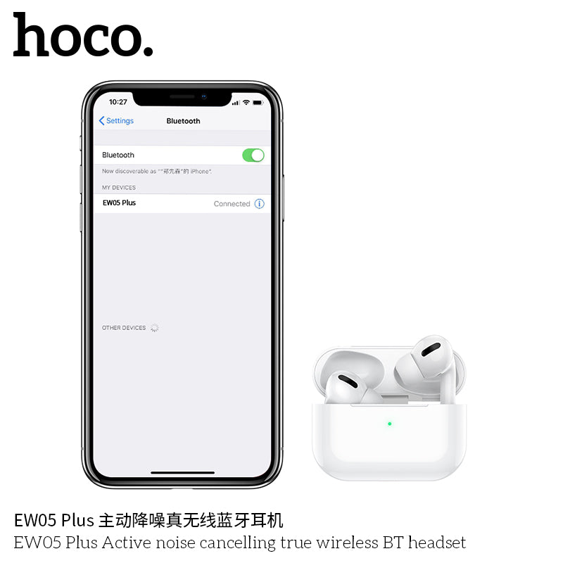 HD_SYNC:EW05 Plus Active noise cancelling true wireless BT headset