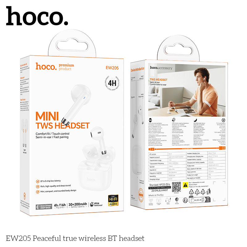 HD_SYNC:EW205 Peaceful true wireless BT headset