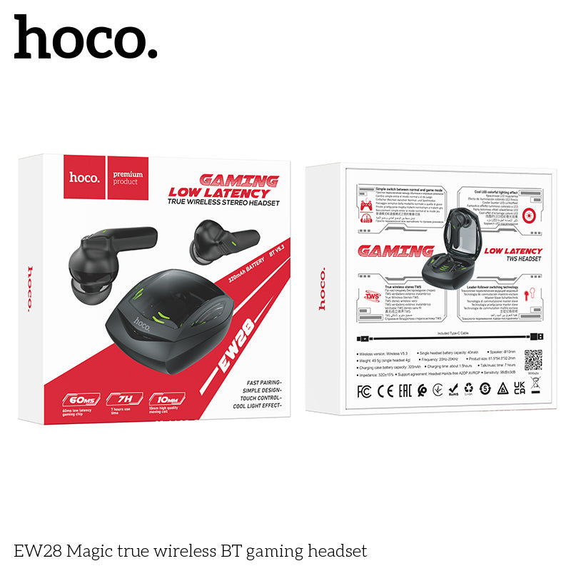 HD_SYNC:EW28 Magic true wireless BT gaming headset