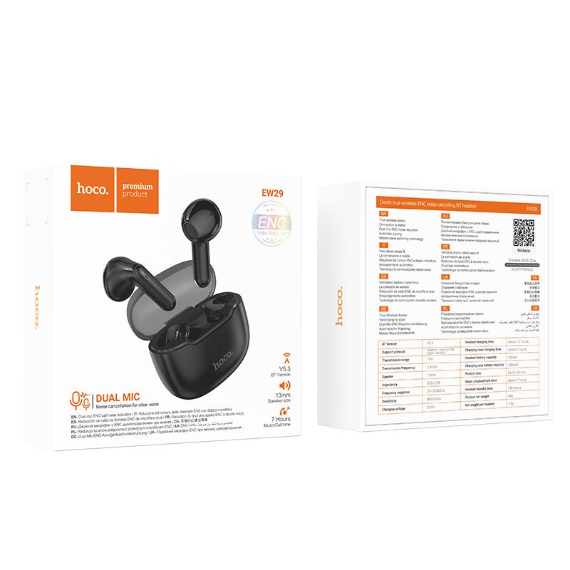 HD_SYNC:EW29 Depth true wireless ENC noise cancelling BT headset