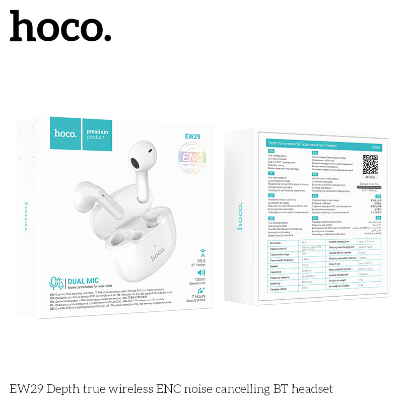 HD_SYNC:EW29 Depth true wireless ENC noise cancelling BT headset