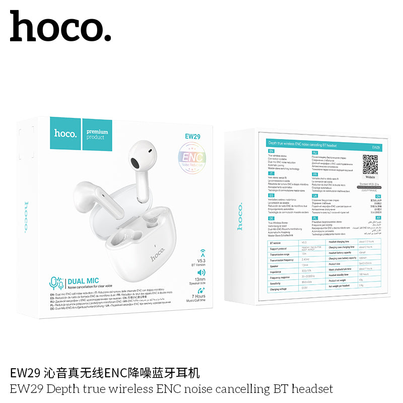 HD_SYNC:EW29 Depth true wireless ENC noise cancelling BT headset