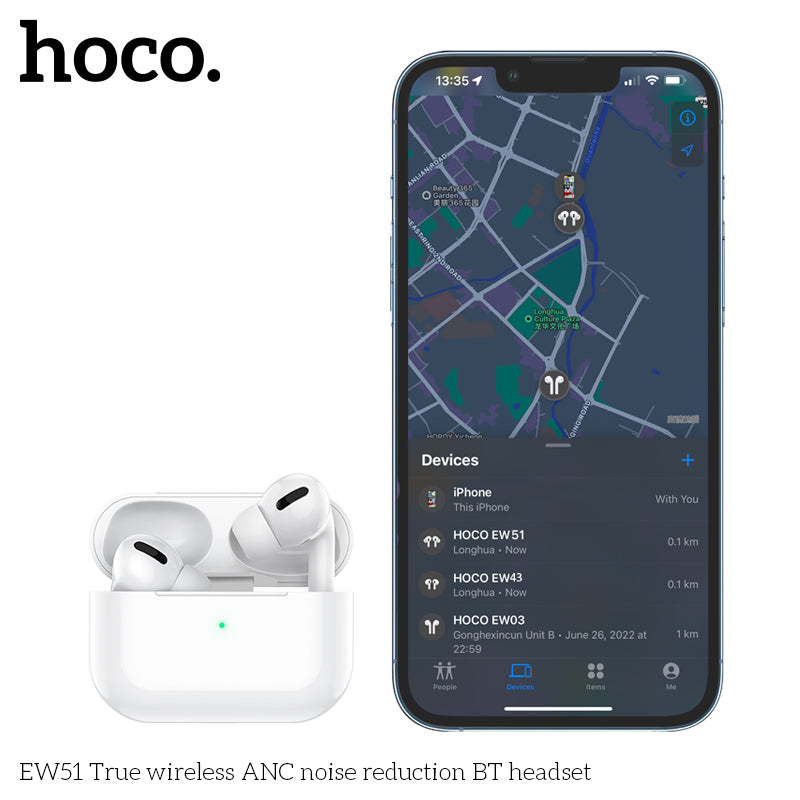HD_SYNC:EW51 True wireless ANC noise reduction BT headset