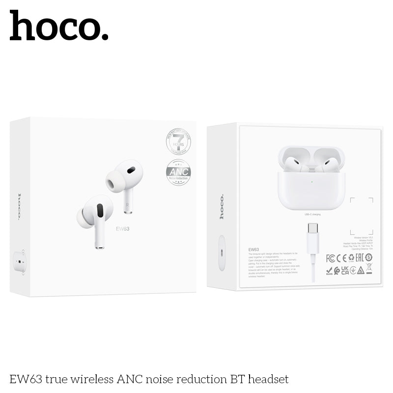 HD_SYNC:EW63 true wireless ANC noise reduction BT headset