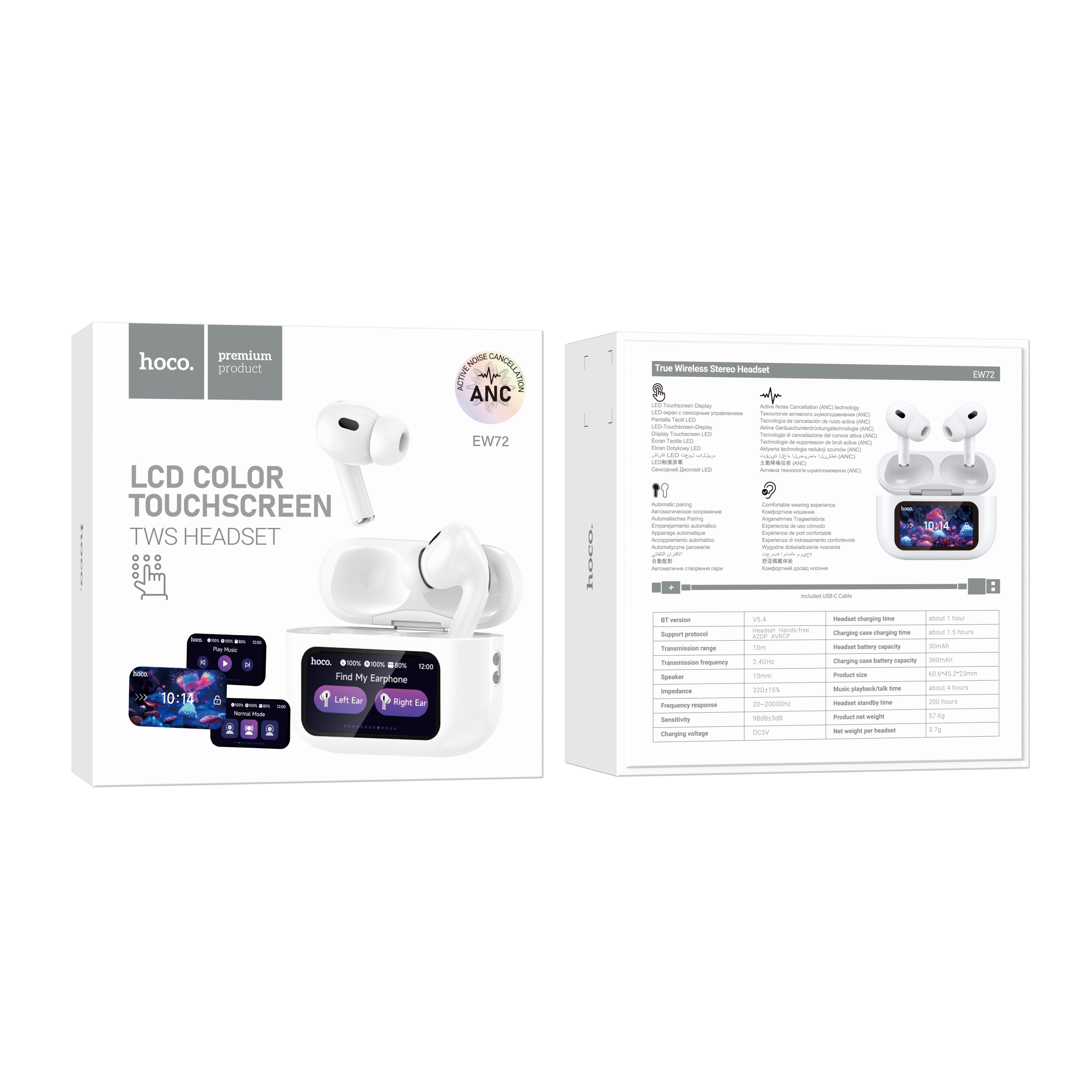 HD_SYNC:EW72 Lite Soar true wireless touch screen BT headset