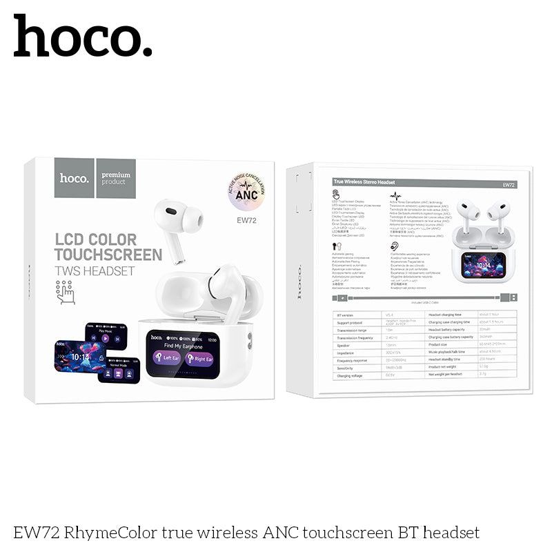 HD_SYNC:EW72 Soar true wireless ANC Noise Reduction touch screen BT headset