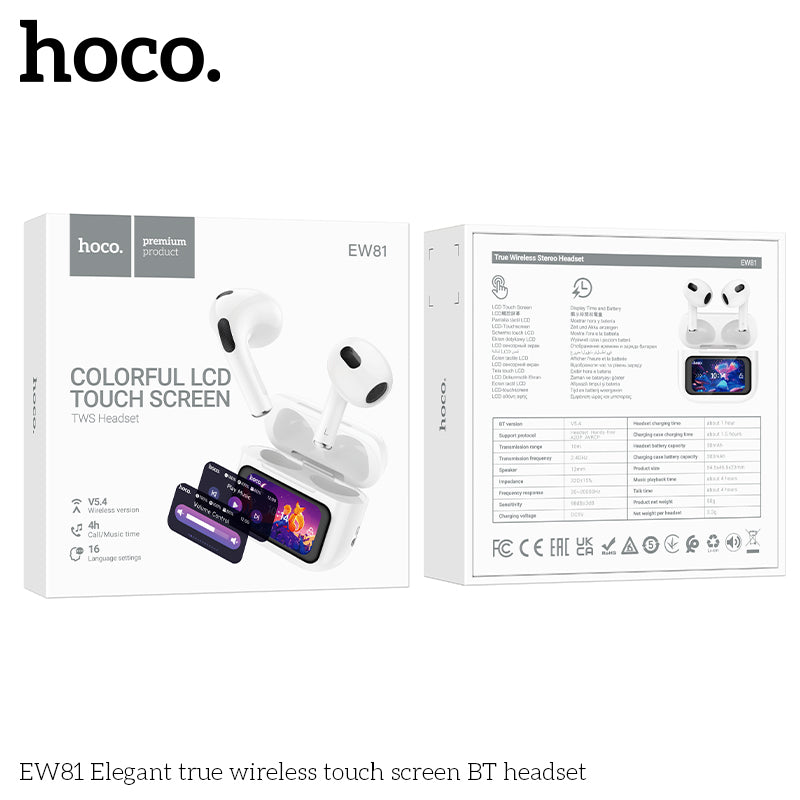 HD_SYNC:EW81 Elegant true wireless touch screen BT headset