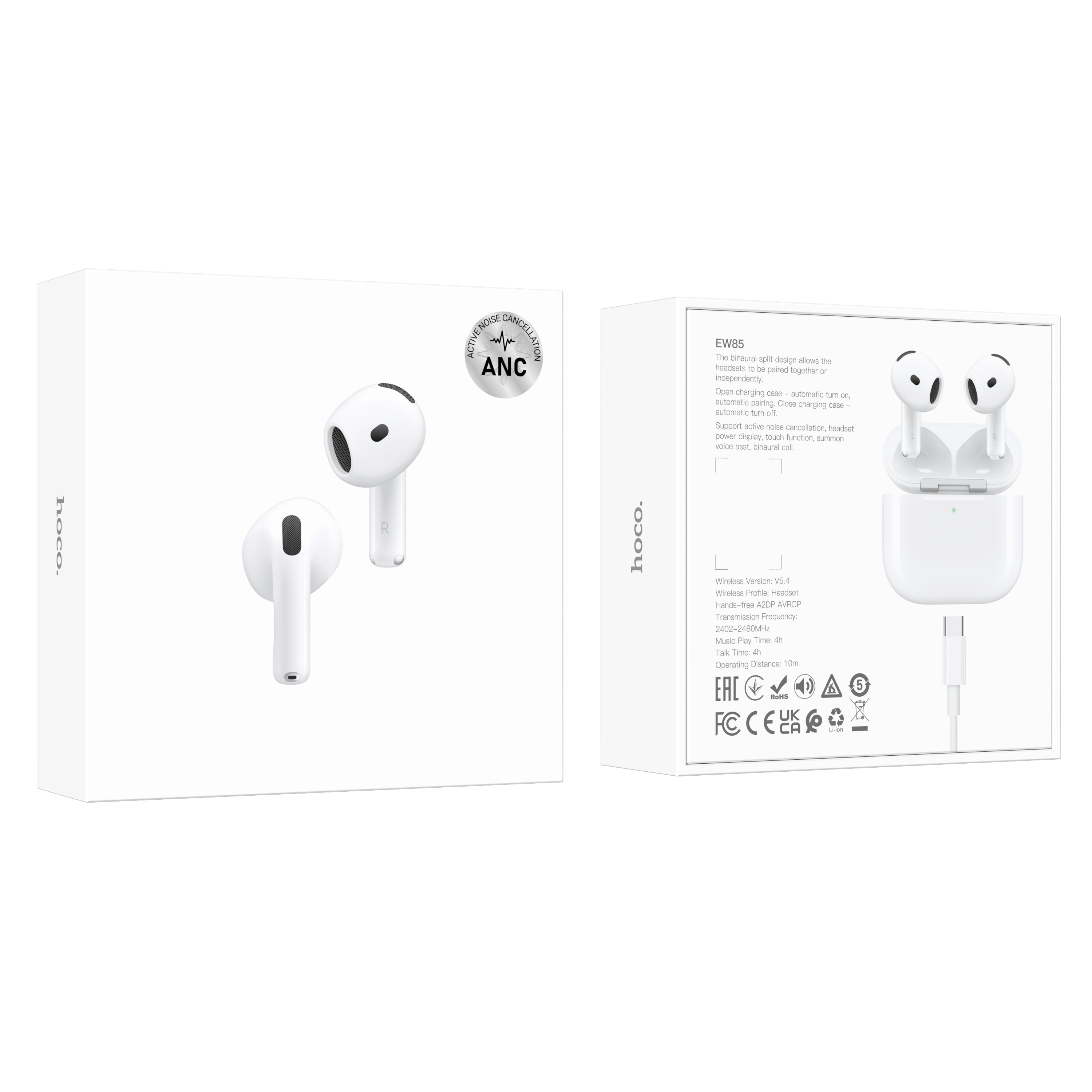 HD_SYNC:EW85 True wireless ANC noise reduction BT headset