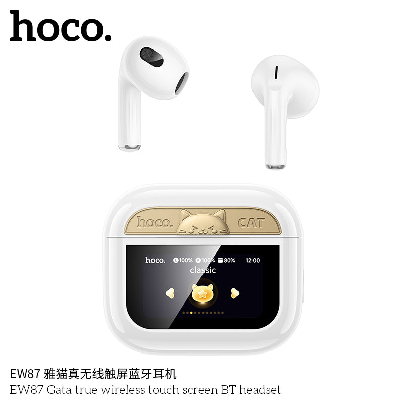 HD_SYNC:EW87 Gata true wireless touch screen BT headset