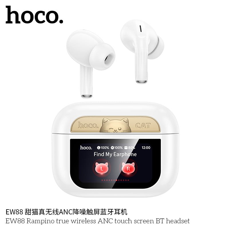 HD_SYNC:EW88 Rampino true wireless ANC touch screen BT headset